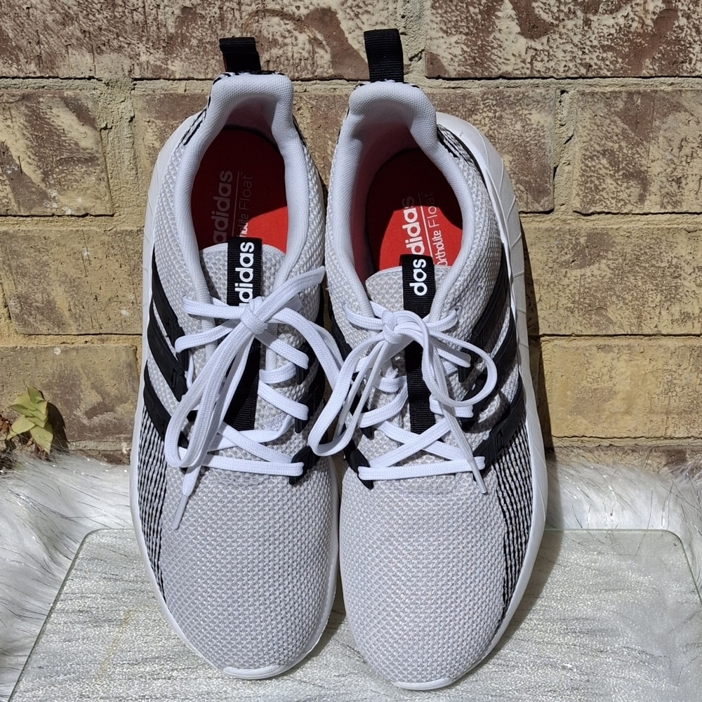 Adidas Ortholite Float Cloud Cushion  White Black Lace-Up Sneakers Men Size 11.5
